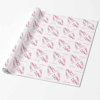 Regalo Papel de envolvimiento Baby Shower de guijarros ro