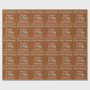 Regalo Papel de envolvimiento básico para los 17 años