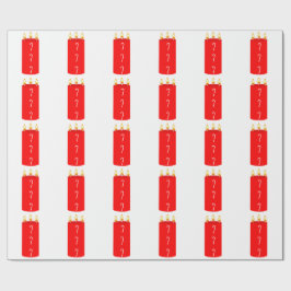 Regalo Papel de envolvimiento blanco de la vara de caña d