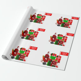 Regalo Papel de envolvimiento blanco del Polo Norte