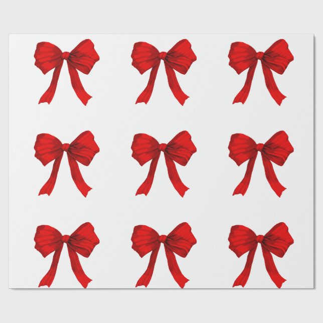 Regalo Papel de envolvimiento blanco rojo de vaca (Superficie plana)