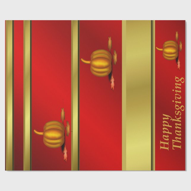 Regalo Papel de envolvimiento brillante, acción de gracia (Superficie plana)