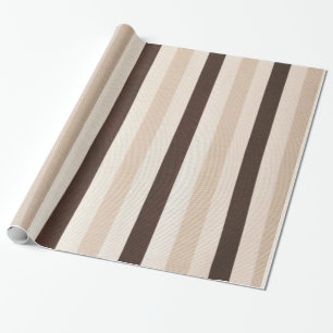 Regalo Papel de envolvimiento brillante blanco beige marr