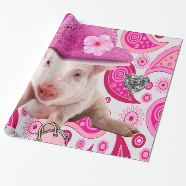 Regalo Papel de envolvimiento brillante, corazón de plata (Desenrollado)