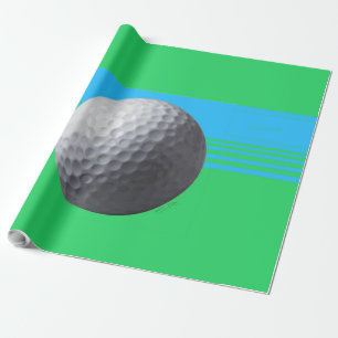 Regalo Papel de envolvimiento brillante de Golf Ball de g