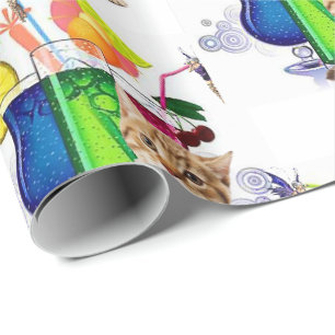 Regalo Papel de envolvimiento brillante de hadas de hadas