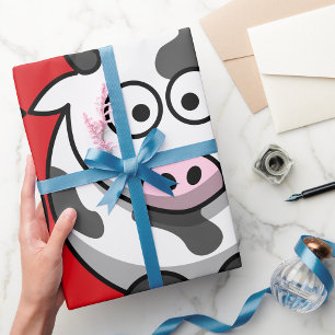 Regalo Papel de envolvimiento brillante de vaca personali