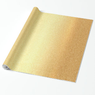 Regalo Papel de envolvimiento brillante Faux Gold Glamoro