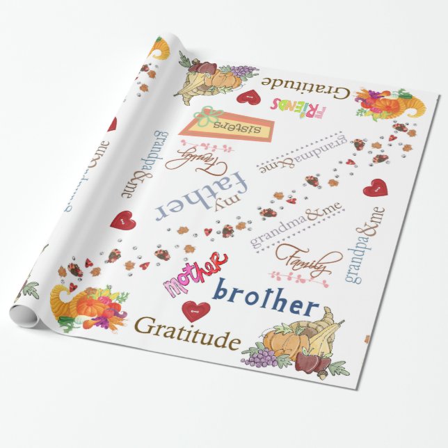 Regalo Papel de envolvimiento brillante Feliz Día de Acci (Desenrollado)