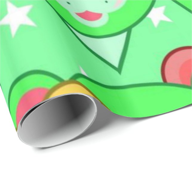 Regalo Papel de envolvimiento brillante Oso de peluche co (Esquina del rollo)