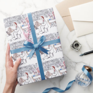 Regalo Papel de envolvimiento brillante para los dedos
