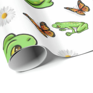 Regalo Papel de envolvimiento brillante Ranas Bumblebee M