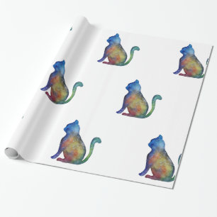 Regalo Papel de envolvimiento brillante Star Cat, 30 en x