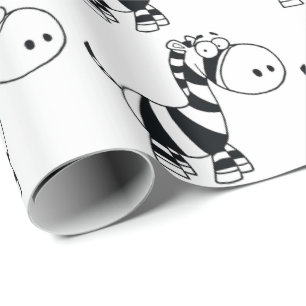 Regalo Papel de envolvimiento - Cebra de bebé