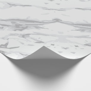 Regalo Papel de envolvimiento clásico de mármol blanco