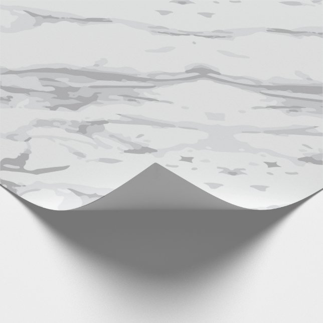 Regalo Papel de envolvimiento clásico de mármol blanco (Esquina)