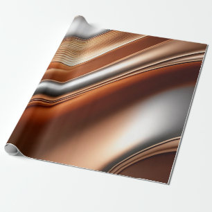 Regalo Papel de envolvimiento con estampado de plata bonz