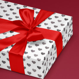 Regalo Papel de envolvimiento con estampado en el corazón