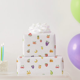 Regalo Papel de envolvimiento con temas de frutas