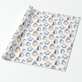 Regalo Papel de envolvimiento con temática penguin Winter