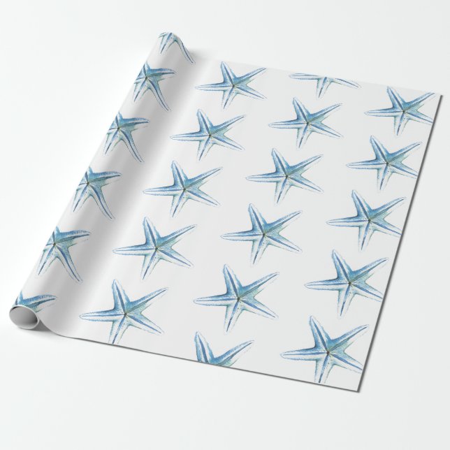 Regalo Papel de envolvimiento con temática Starfish (Desenrollado)