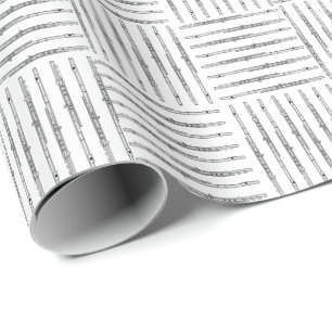 Regalo Papel de envolvimiento cruzado de flauta