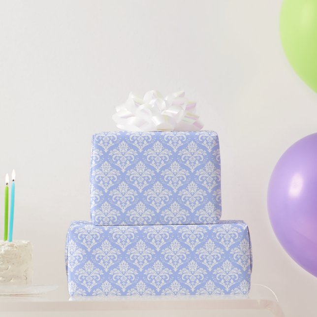 Regalo Papel de envolvimiento - Damasco azul de bodas (Regalos de fiesta)
