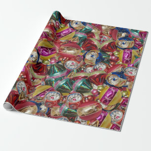 Regalo Papel de envolvimiento de adornos de Navidad vinta
