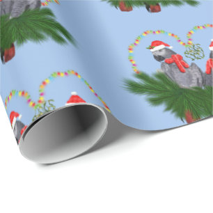 Regalo Papel de envolvimiento de albóndigas festivas (azu