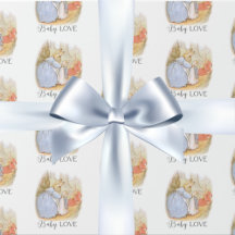 Papel de envolvimiento de amor para bebé conyugal