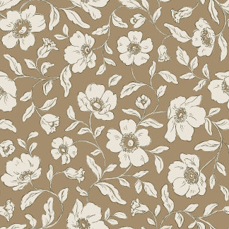 Regalo Papel de envolvimiento de Anemones Brown