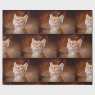 Regalo Papel de envolvimiento de Angel Cat