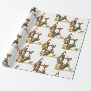 Regalo Papel de envolvimiento de animales salvajes