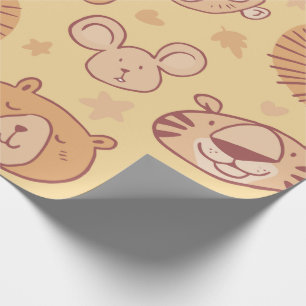 Regalo Papel de envolvimiento de animales salvajes