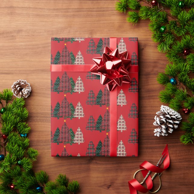 Regalo Papel de envolvimiento de árbol de Navidad (Regalo de vacaciones)
