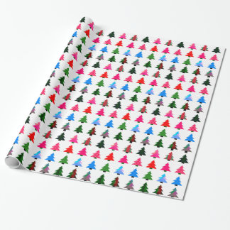 Regalo Papel de envolvimiento de árbol de Navidad colorid