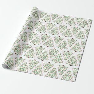 Regalo Papel de envolvimiento de árbol de Navidad musical