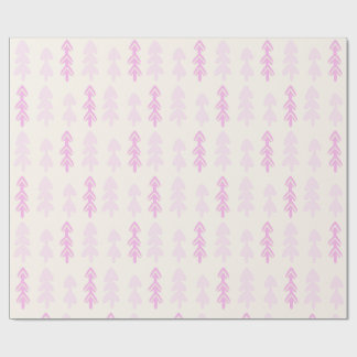 Regalo Papel de envolvimiento de árbol de Navidad rosa