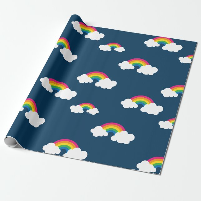 Regalo Papel de envolvimiento de arcoiris (Desenrollado)