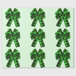 Regalo Papel de envolvimiento de arcos verdes