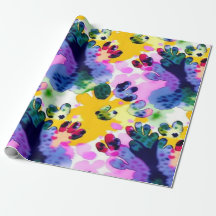 Papel de envolvimiento de arte abstracto de colore