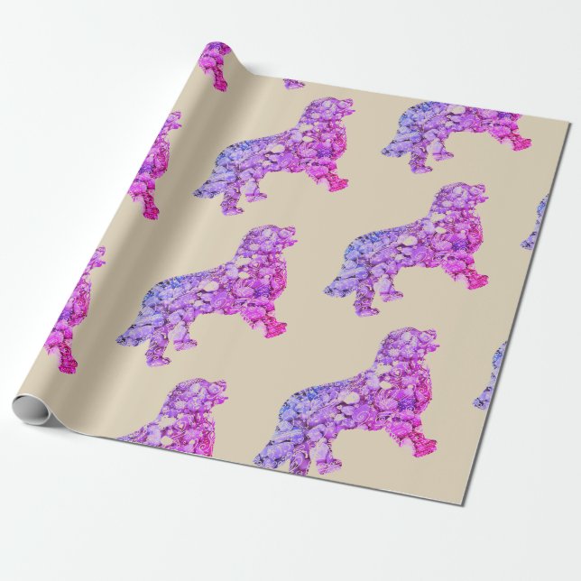 Regalo Papel de envolvimiento de arte de Labrador (Desenrollado)