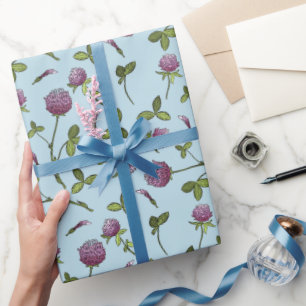 Regalo Papel de envolvimiento de Baby Shower azul de la c