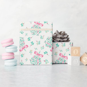 Regalo Papel de envolvimiento de Baby Shower Mistletoe Bo