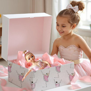 Regalo Papel de envolvimiento de Ballerina Rosa