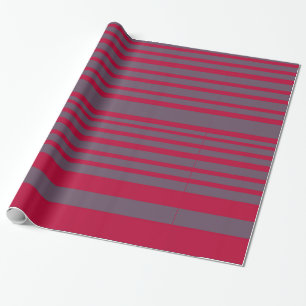 Regalo Papel de envolvimiento de bandasGris rojo