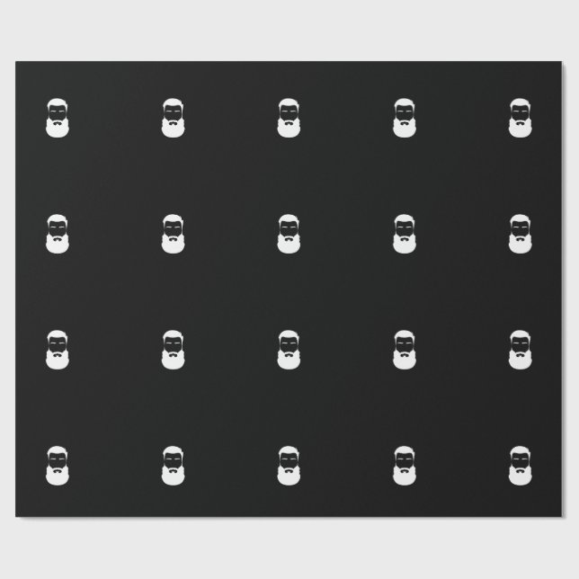 Regalo Papel de envolvimiento de barba blanca (Superficie plana)