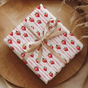 Regalo Papel de envolvimiento de Berry First Birday