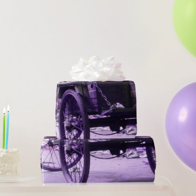 Regalo Papel de envolvimiento de bicicletas antiguo (Regalos de fiesta)
