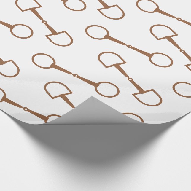 Regalo Papel de envolvimiento de bits de Snaffle clásico (Esquina)